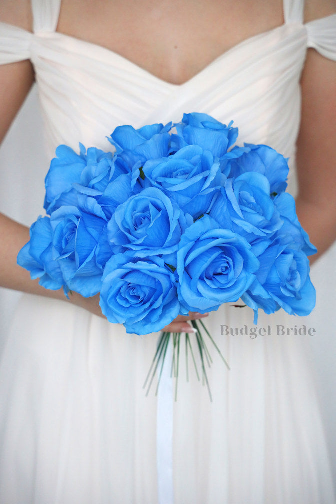 15 Island Blue Rose Stems - $90.00 – Budget-Bride