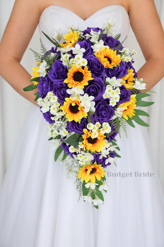 Purple Wedding Bouquet / – Budget-Bride