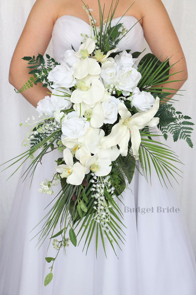 lily flower bouquet for bride Valentina Collection #202412- $400