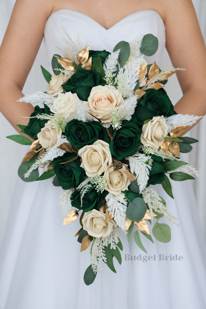 bouquet for emerald green dress Paramour Collection 2026149 and emerald green palm! Spring Surprise Wedding flower Elegant Evening Dresses | Colours:Ode to Joy