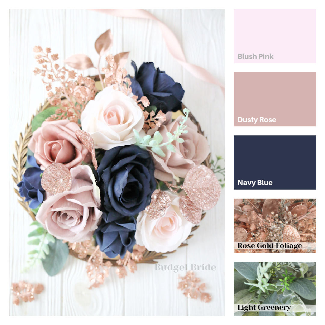Blush, Dusty Rose and Blues