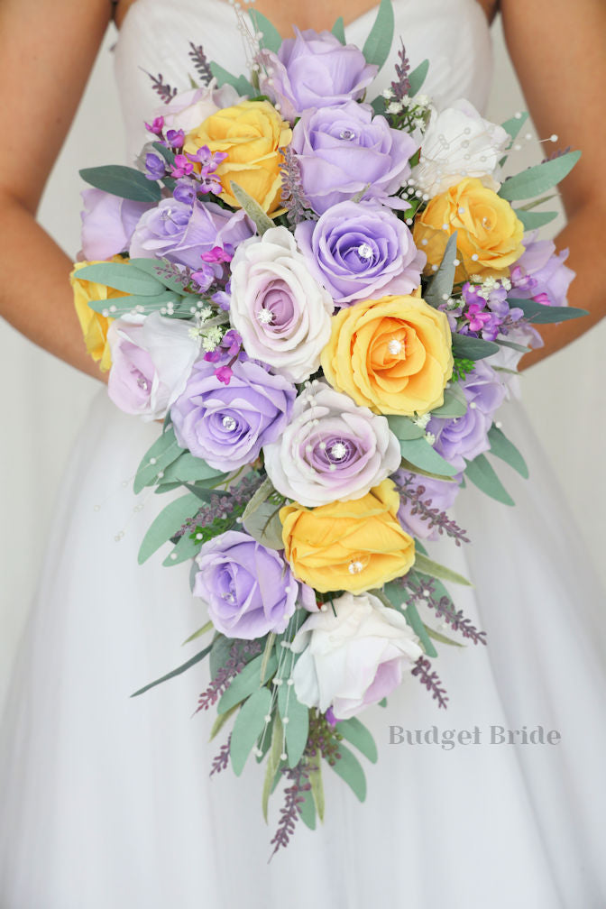 Lavender and Wisteria Wedding Bouquet / – Budget-Bride