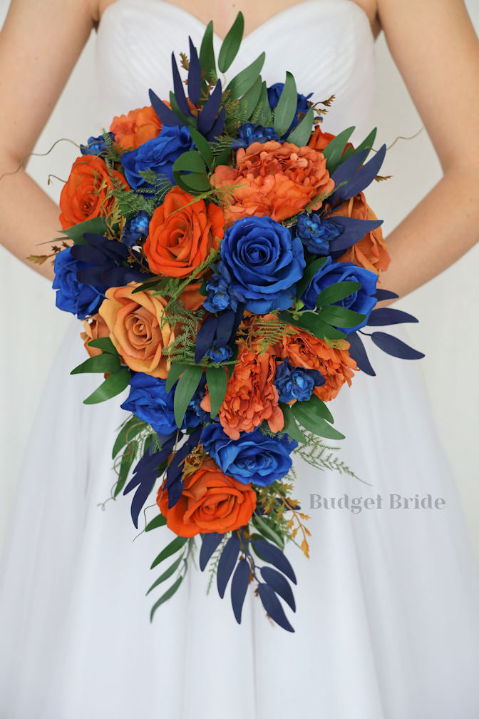 royal blue bouquet