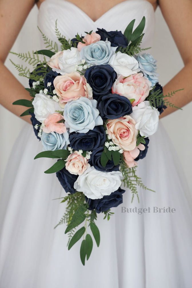 navy blue and pink wedding dress Patchouli Collection #2023172- $250 – Budget-Bride