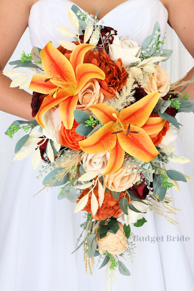 tiger lily bridal bouquet Boyce Collection #2021185