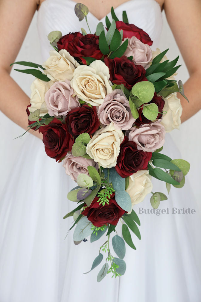 Burgundy and Mauve Wedding Bouquet / – Budget-Bride