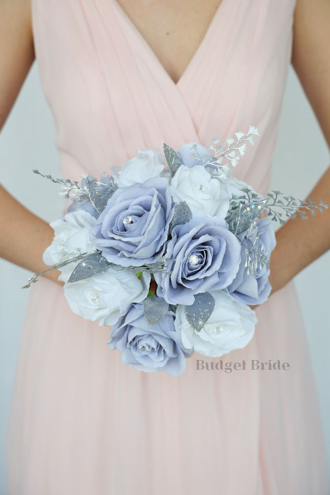 Silver Brides Flower Bouquet / – Budget-Bride