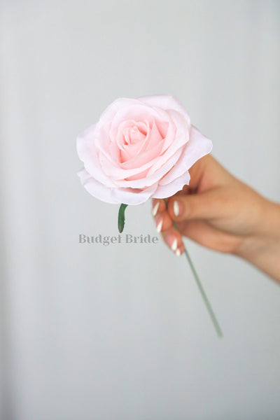 15 Pale Pink Rose Stems - $90.00