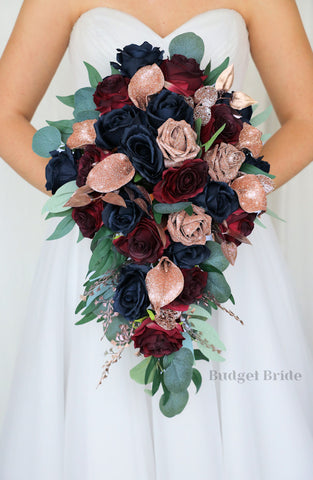 Blue Wedding Bouquets - Cheap Wedding Flowers Tagged "rose gold" Budget- Bride Blue Wedding Bouquets - Cheap Wedding Flowers Tagged "rose gold" Budget- Bride