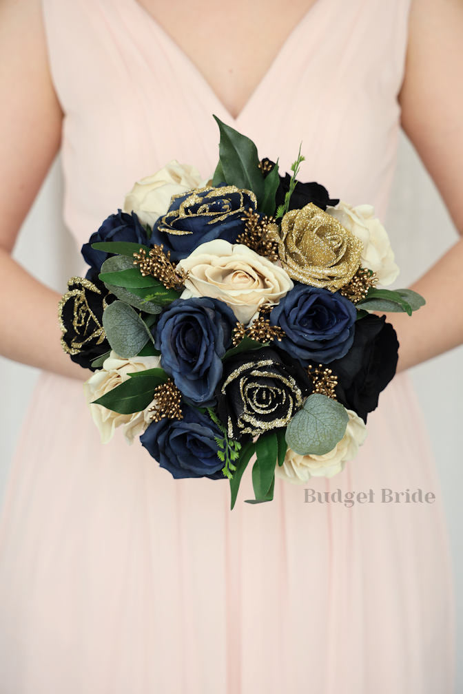 Navy Wedding Bouquet / – Budget-Bride