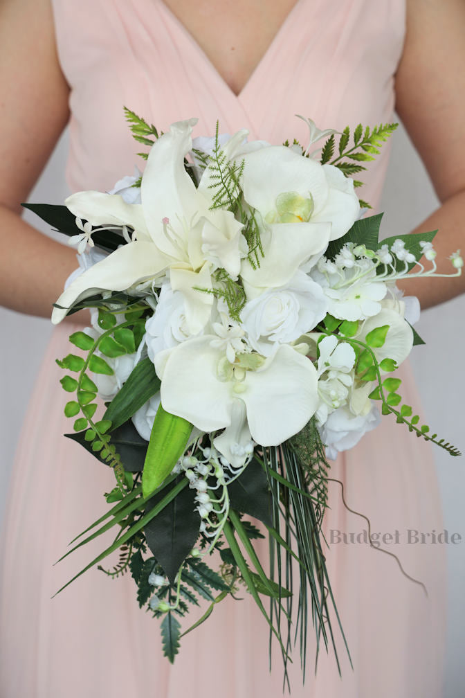 Lily and Orchid Wedding Bouquet / – Budget-Bride
