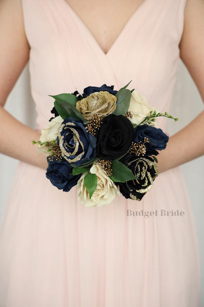 Navy Wedding Bouquet / – Budget-Bride