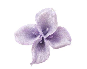 Lavender Glitter Calla Stems - #B7 - $42.00