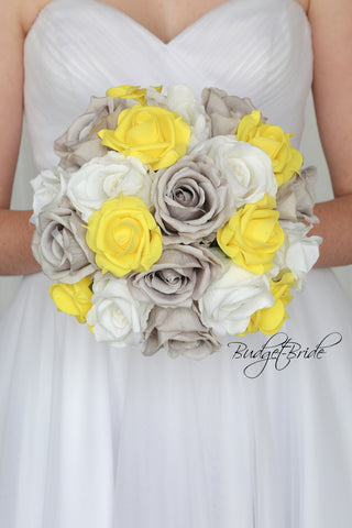 Yellow Wedding Bouquets - Cheap Wedding Flowers Tagged "grey" Budget-Bride Yellow Wedding Bouquets - Cheap Wedding Flowers Tagged "grey" Budget-Bride