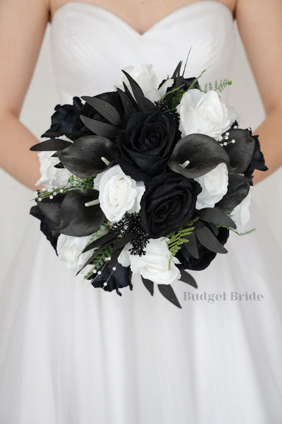 Black and White Wedding Bouquet / – Budget-Bride