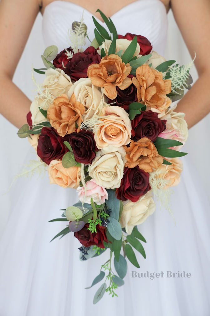 burgundy and peach wedding dresses off the shoulder lace wedding gown Archives