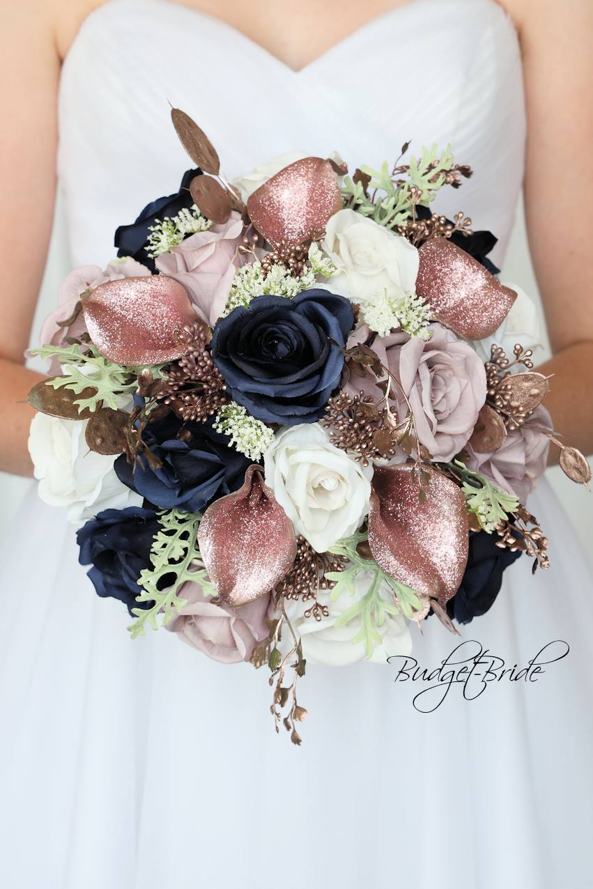 Blue Wedding Bouquets - Cheap Wedding Flowers Tagged "rose gold" Budget- Bride Blue Wedding Bouquets - Cheap Wedding Flowers Tagged "rose gold" Budget- Bride