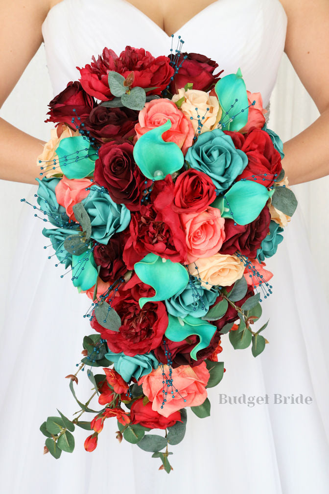 Turquoise Wedding Bouquets - Cheap Wedding Flowers Tagged "reds" Budget-Bride Turquoise Wedding Bouquets - Cheap Wedding Flowers Tagged "reds" Budget-Bride