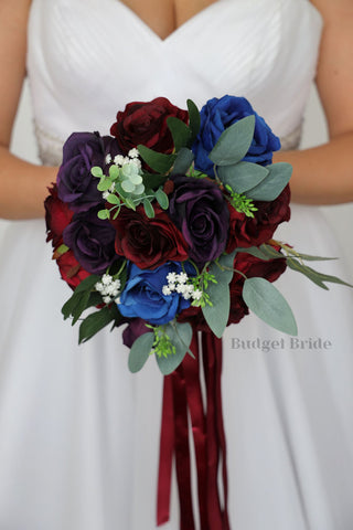 Purple Wedding Bouquets - Cheap Wedding Flowers – Tagged royal blue –  Budget-Bride