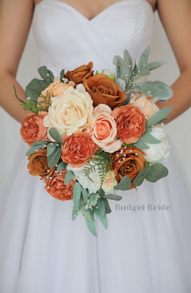 Terracotta and Rust Wedding Bouquet / – Budget-Bride