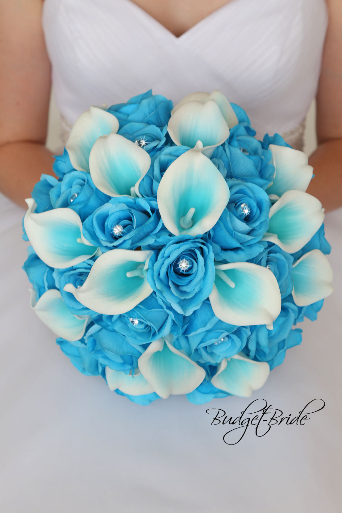 Blue & Turquoise Boutonniere - Beach Wedding - Dried Flowers Forever