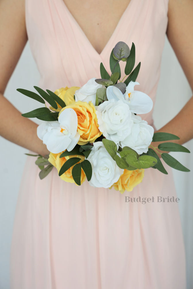 Sunflower Yellow Wedding Flower Bouquet / – Budget-Bride