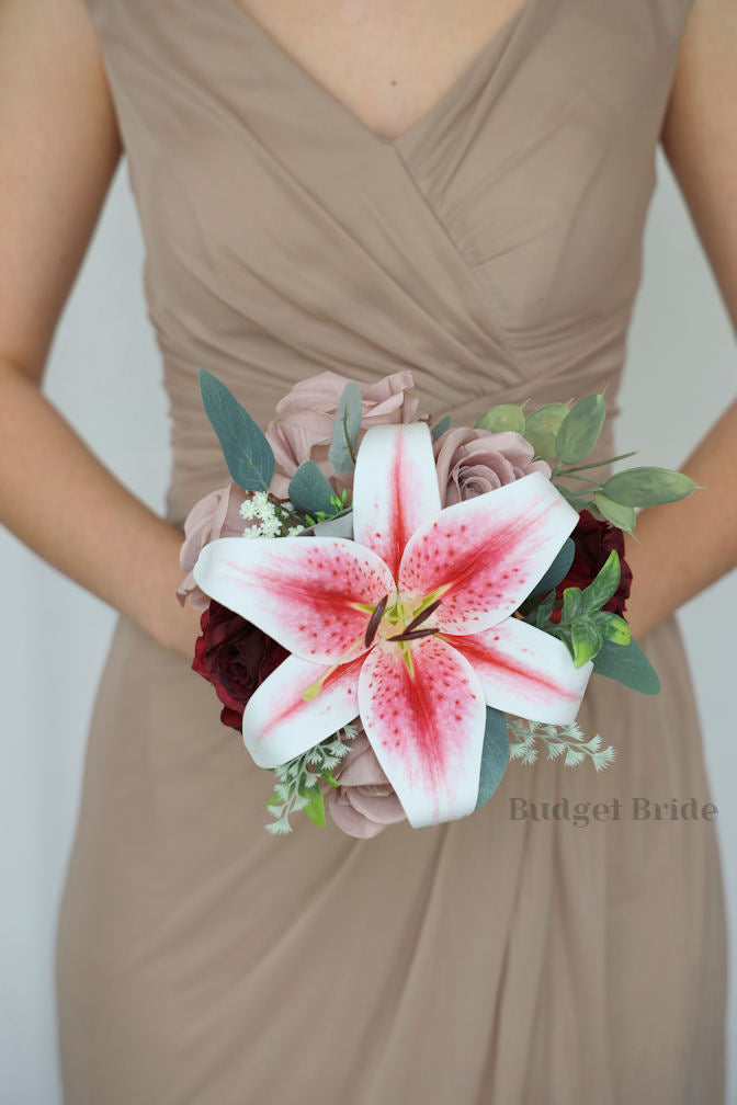 lily flower bouquet for bride Stargazer Lily Wedding Flowers / – Budget-Bride