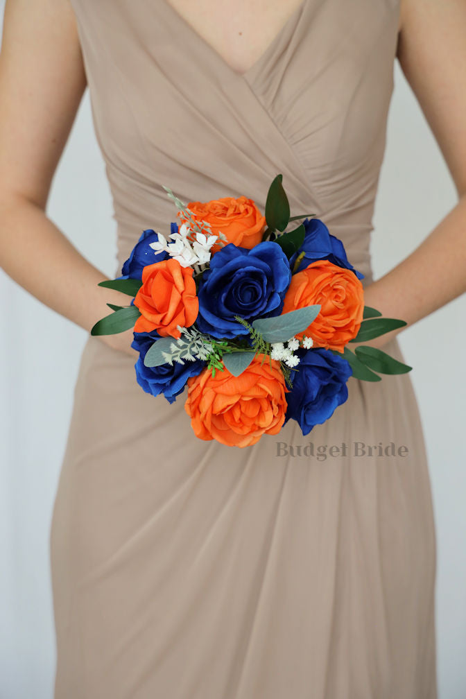 Royal Blue and Orange Wedding Flowers / Budget-Bride Royal Blue and Orange Wedding Flowers / Budget-Bride