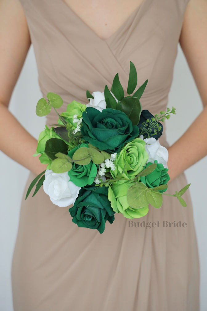 Green Bridal Flower Bouquet / – Budget-Bride